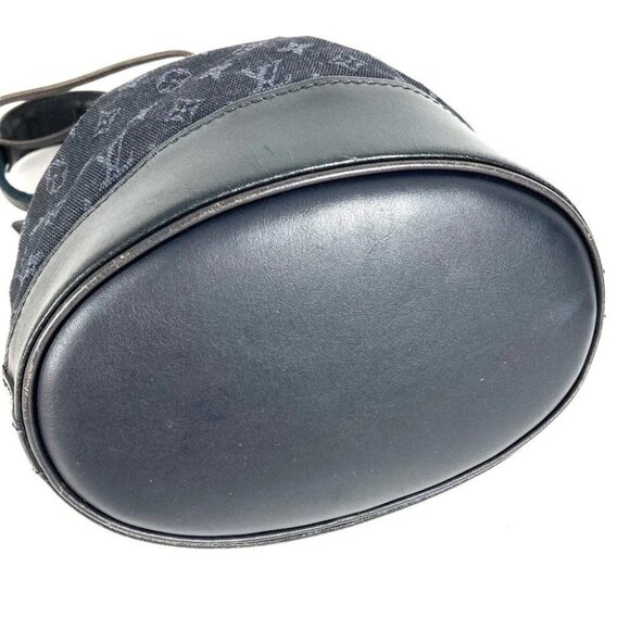 LOUIS VUITTON M92687 Noelie Shoulder Bag Hand Bag Monogram Mini Canvas Navy - Picture 6 of 11